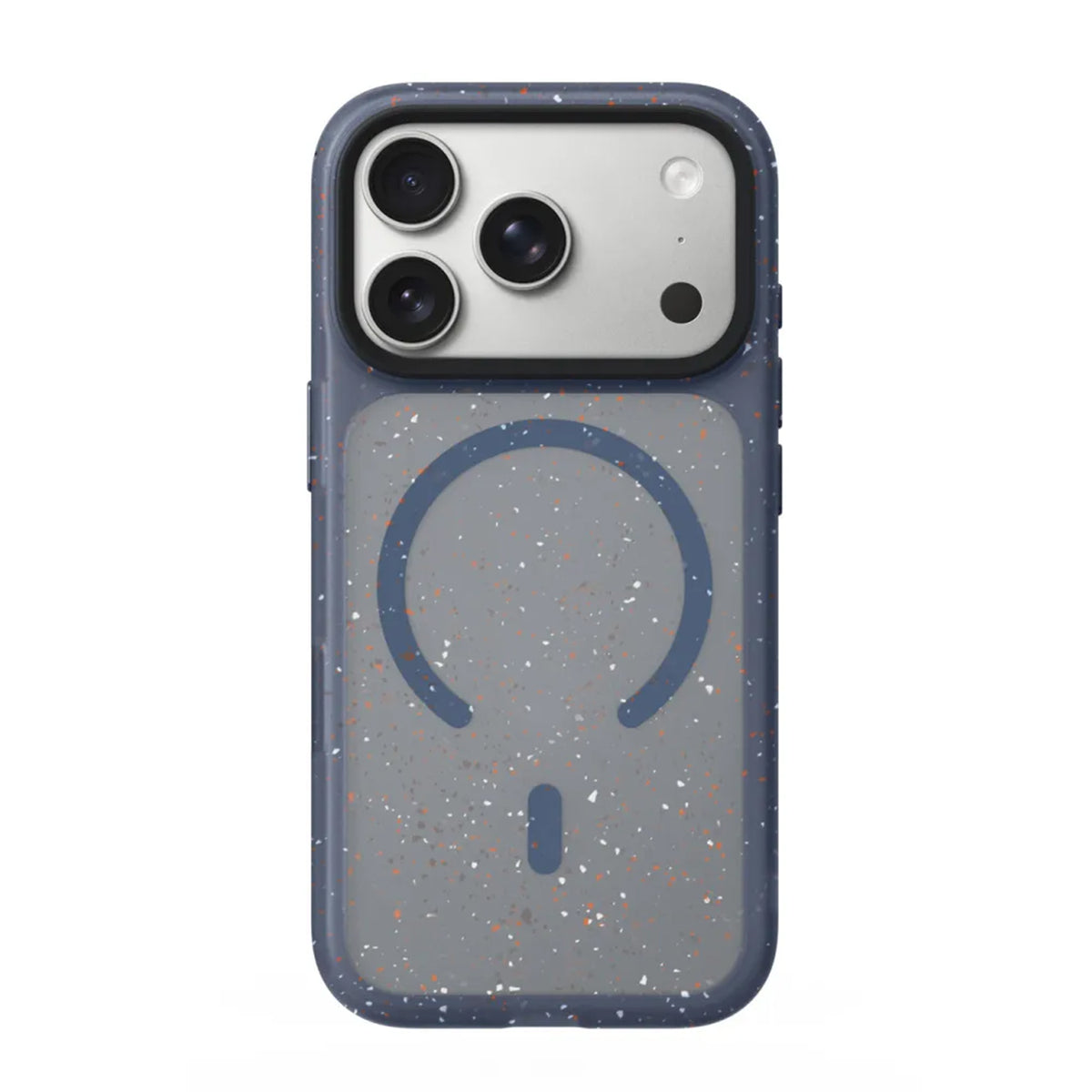 DOTS DESIGN สีน้ำเงิน ด้านหลัง พื้นหลังขาว