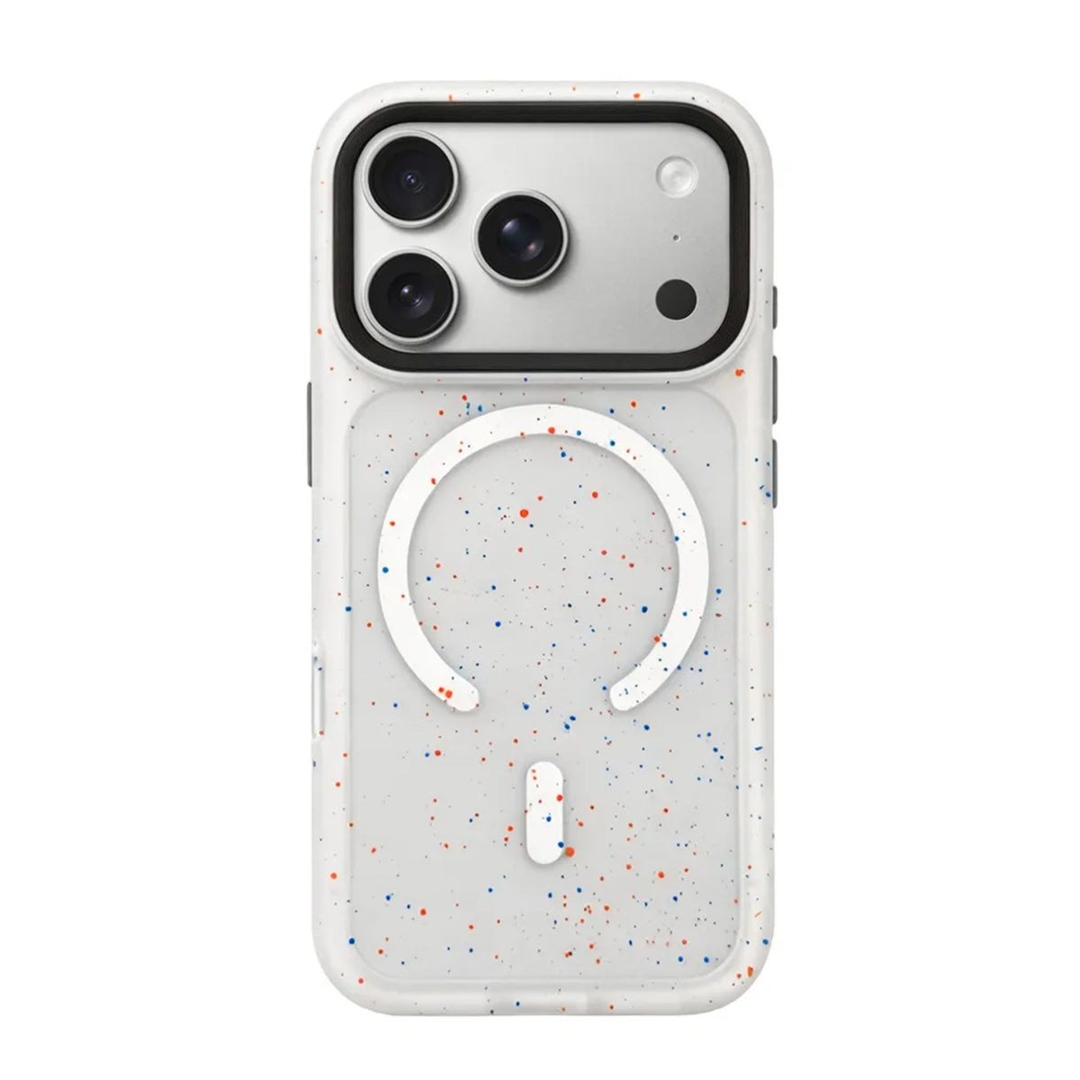 DOTS DESIGN สีขาว ด้านหลัง พื้นหลังขาว